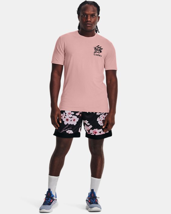 Camiseta de manga corta Curry Left Chest Logo para hombre, Pink, pdpMainDesktop image number 2
